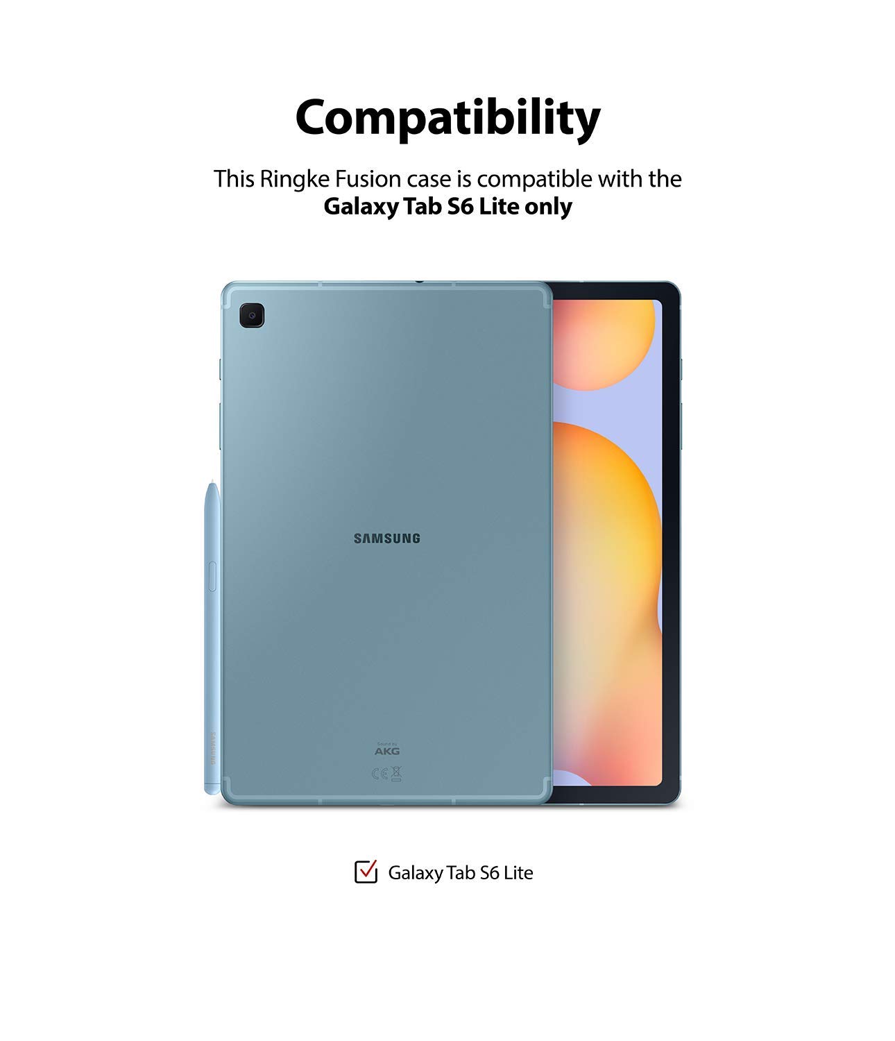 Ringke Fusion cover Galaxy Tab S6 Lite 2024/2022/2020 Clear