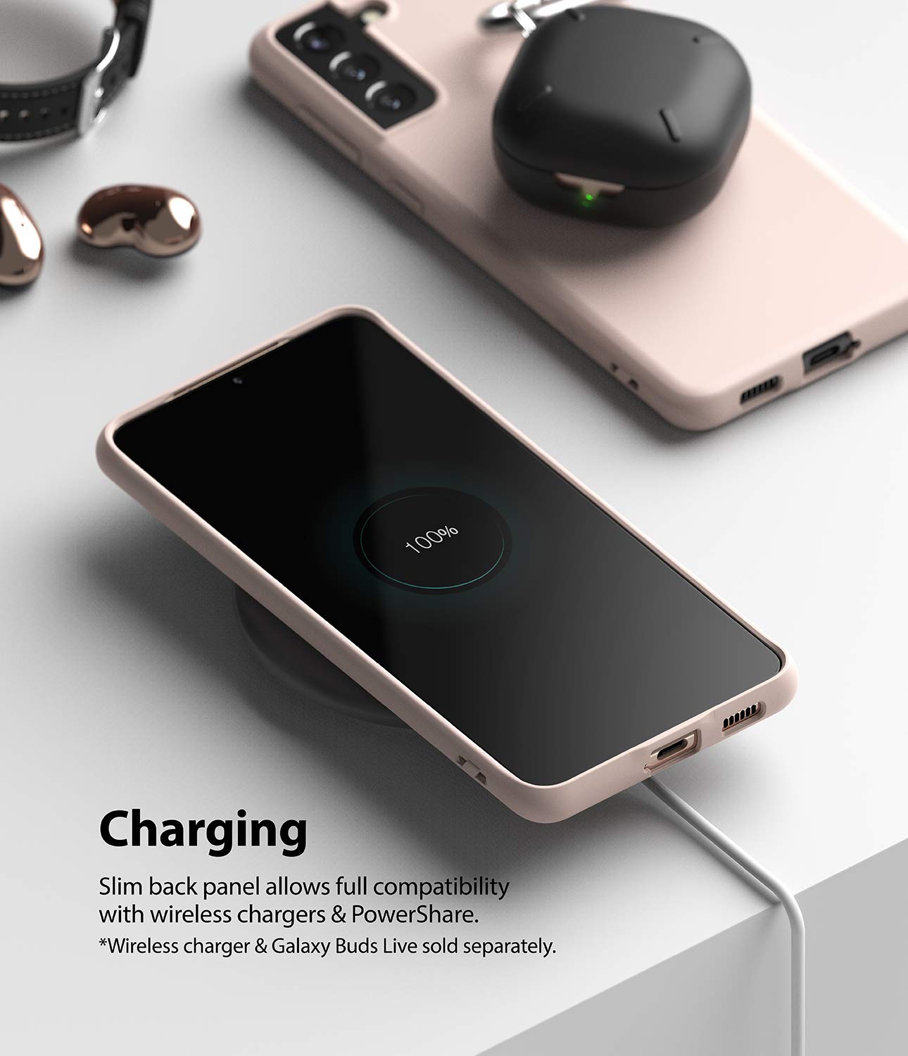 Ringke Air S Galaxy S21 Plus cover rosa TPU sottile