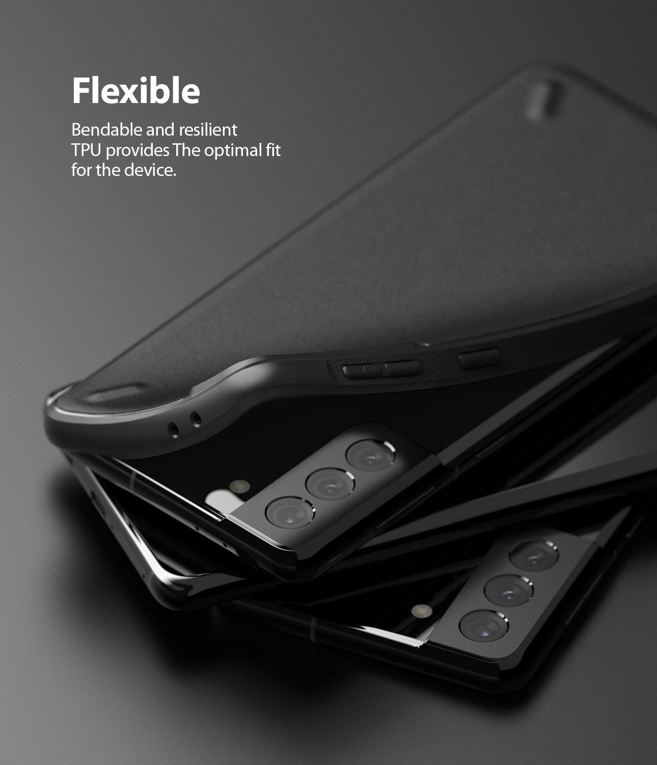 Ringke Onyx Cover Galaxy S21 Plus Custodia TPU Nera Antiurto