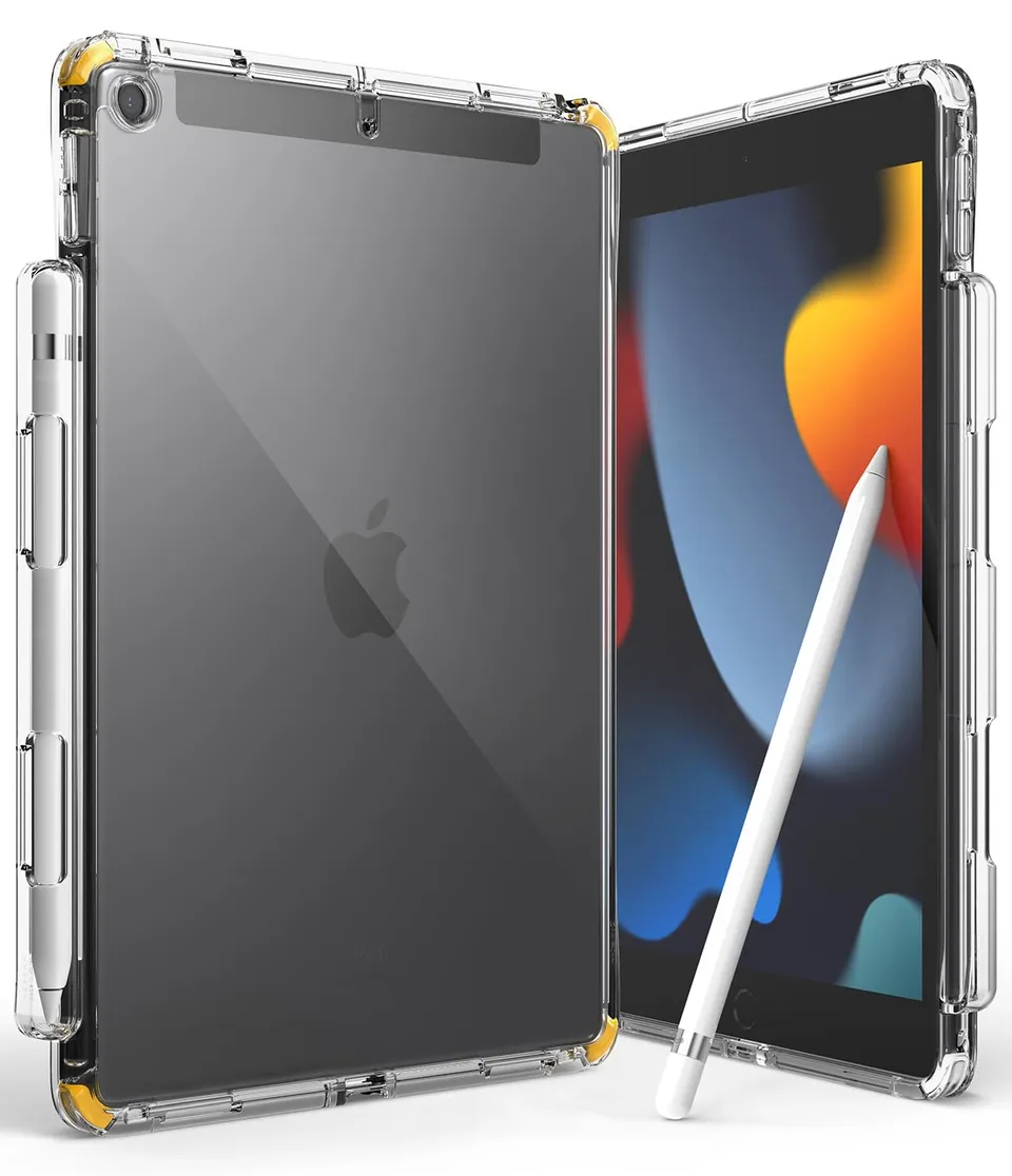 Ringke Fusion iPad 9/8/7 10.2 custodia trasparente White Yellow