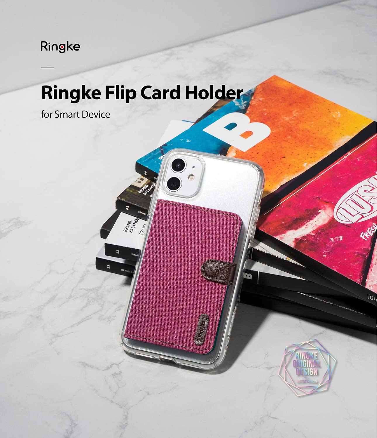 Ringke Card Holder porta carte telefono adesivo supporto carte