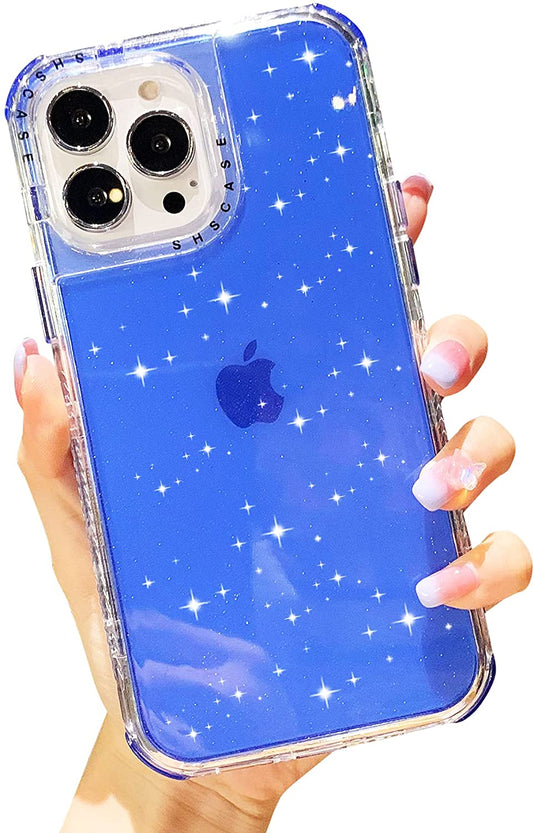 Redpepper iPhone 13 Pro Max Cover Glitter Rosa Antiurto