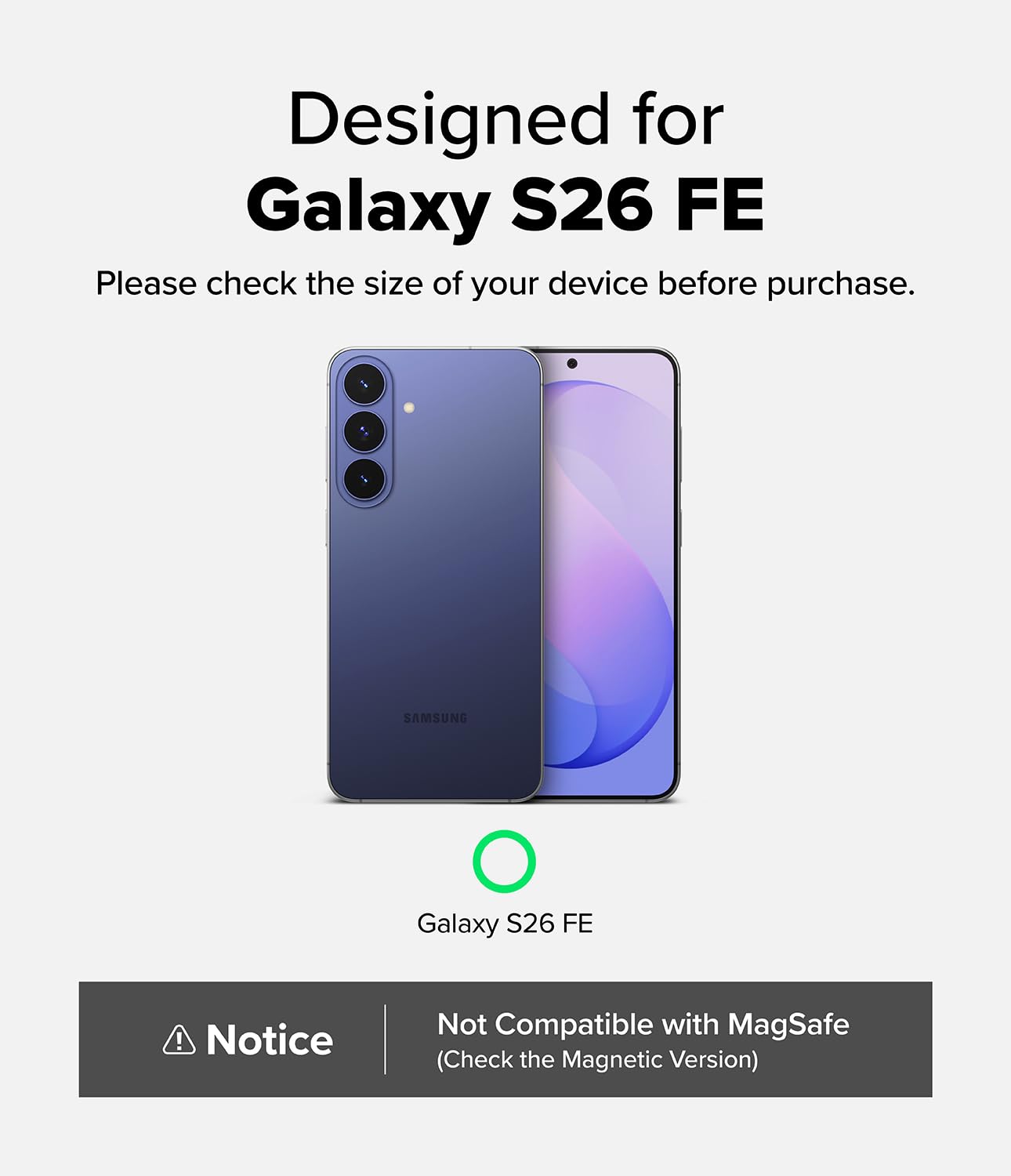 Ringke Fusion Matte Clear cover Galaxy S26 FE anti-impronta