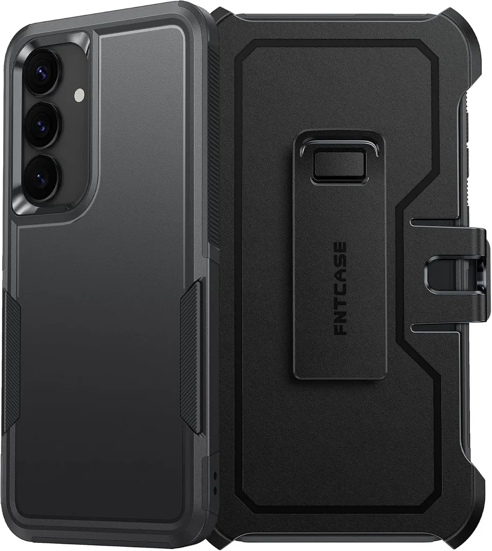 Redpepper Galaxy S24 S25 cover nera con clip cintura