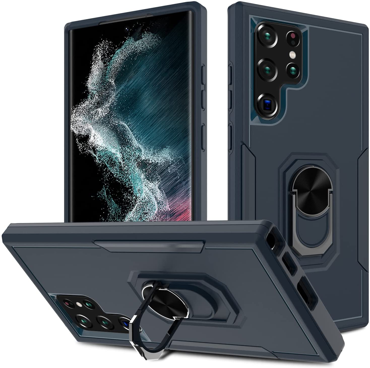 Redpepper Galaxy S22 Ultra cover anello stand magnetica