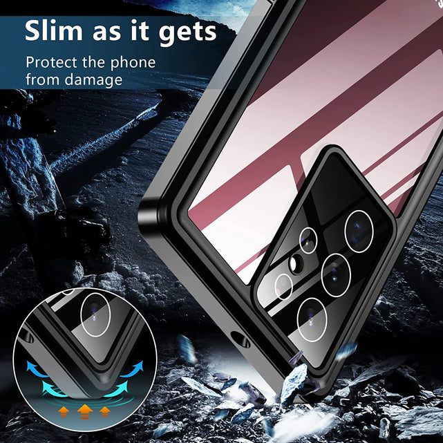 Redpepper Galaxy S22 Ultra Cover Impermeabile IP68 Trasparente