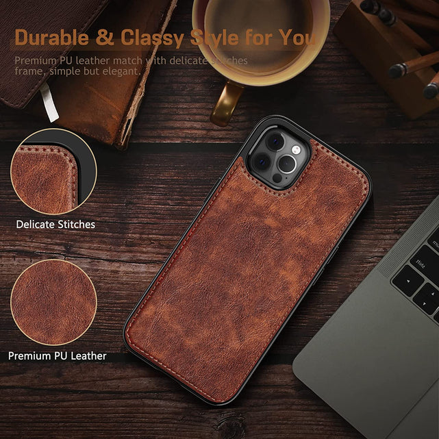 Redpepper iPhone 14 Pro cover pelle business marrone