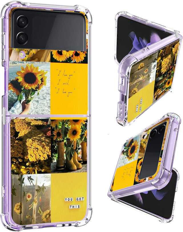 Redpepper Galaxy Z Flip 4 Cover Viola Cuori in TPU