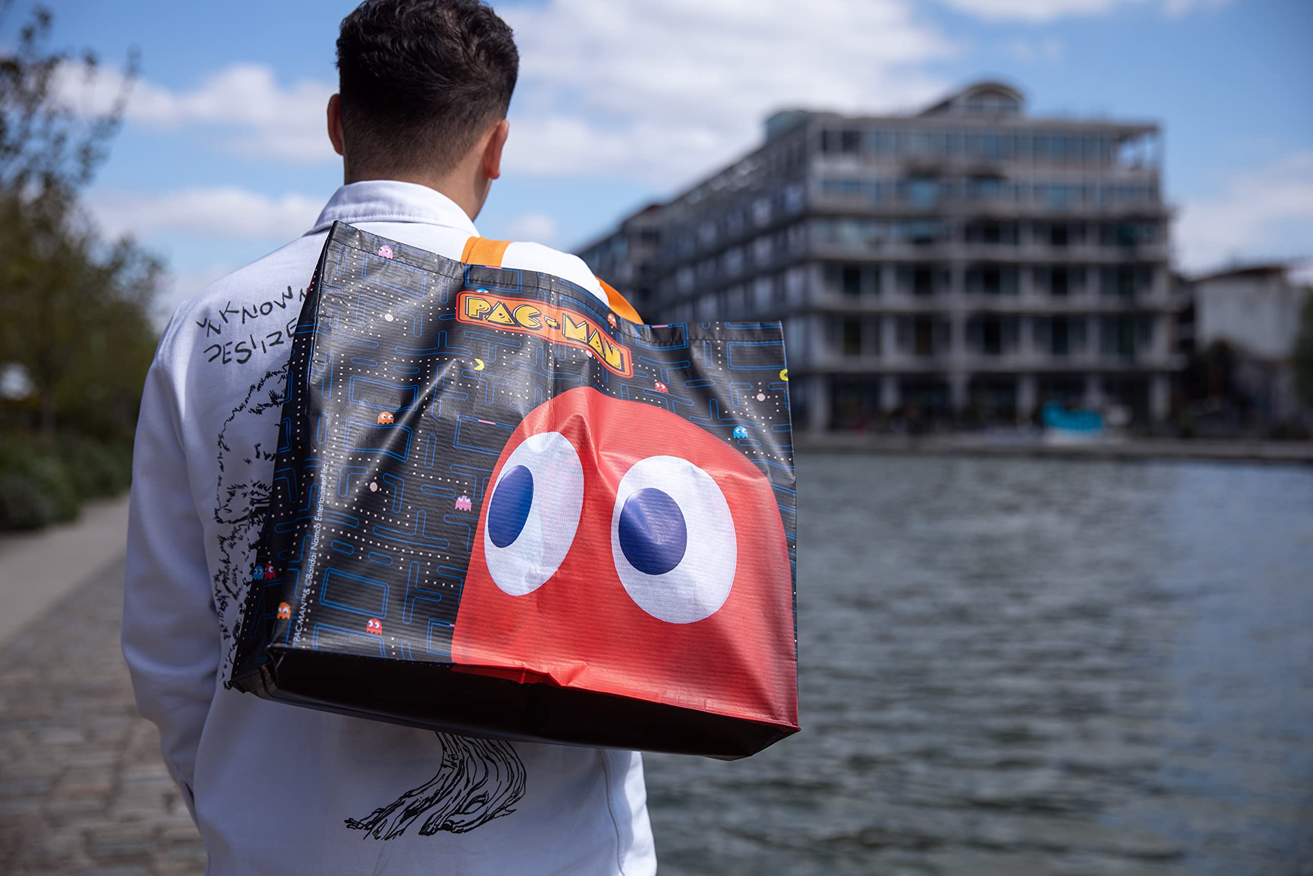 Konix Pac-Man Borsa Spesa 40x45x20 cm Riciclata
