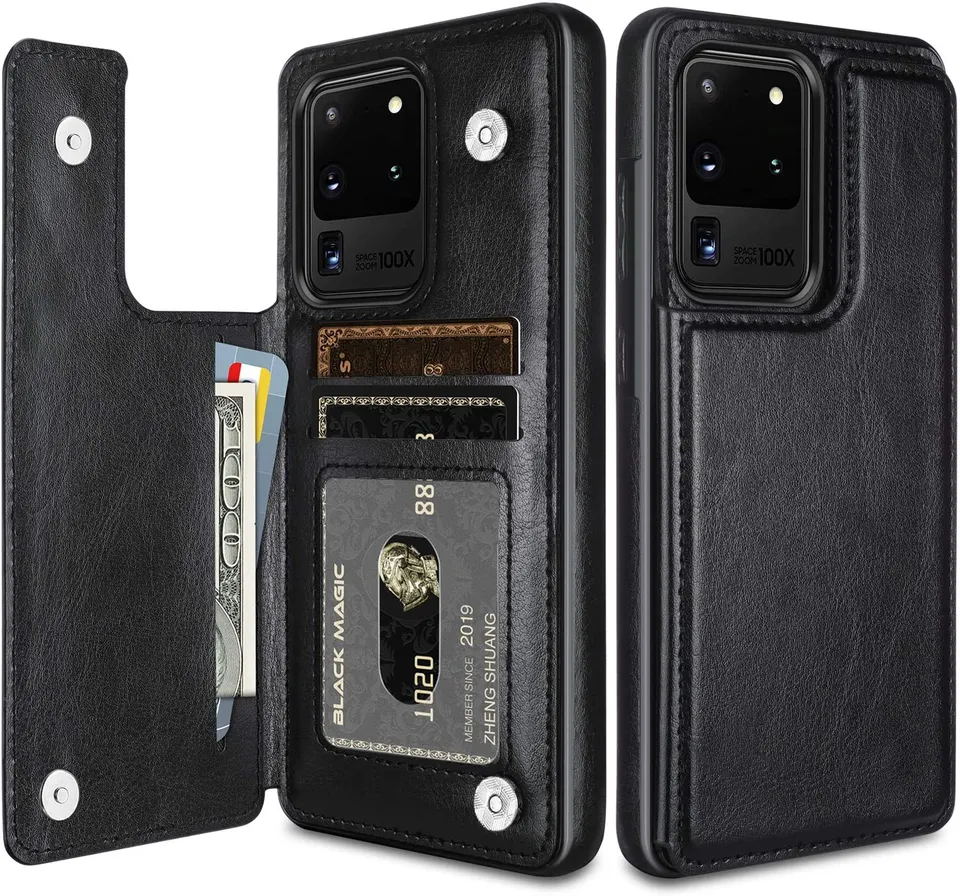 Redpepper Galaxy S20 Ultra Cover Pelle Portafoglio 3 Slot