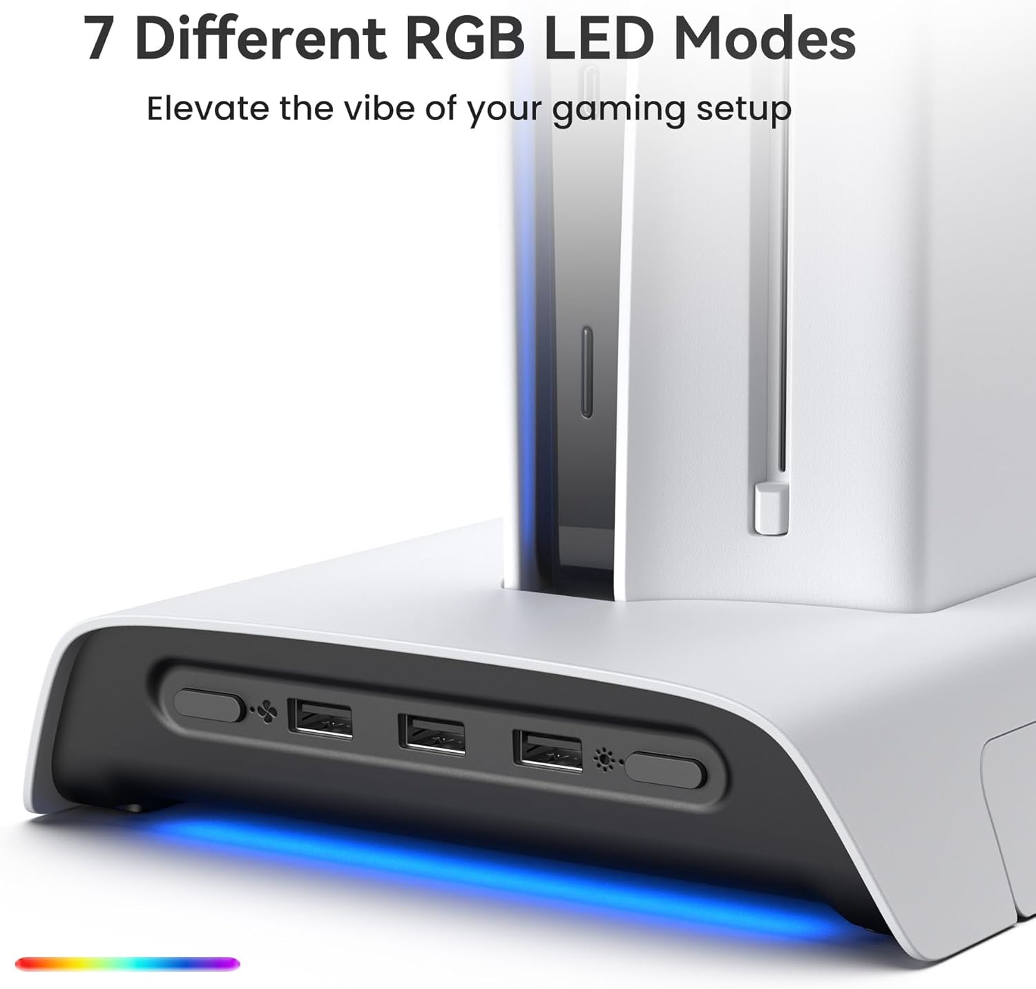 KIWI Design D3 Stazione PS5 Slim Raffreddamento RGB