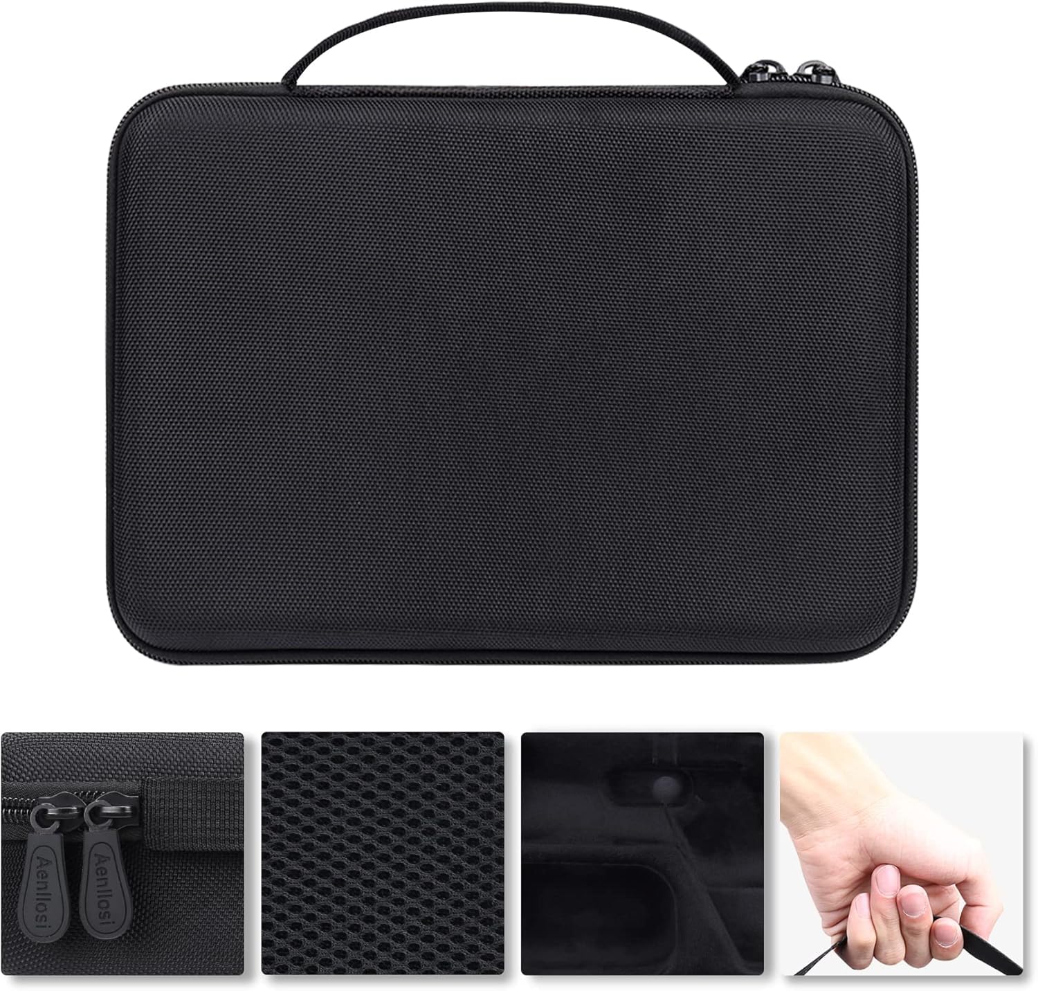 Aenllosi Microphone Case custodia SM7B MV7 EVA velluto