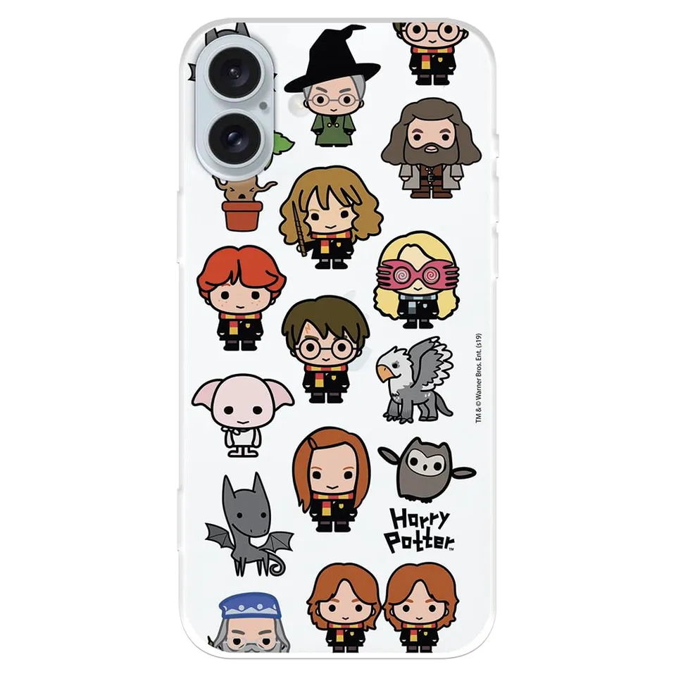 La Casa de las Carcasas Harry Potter Personaggi cover iPhone 16 Plus silicone