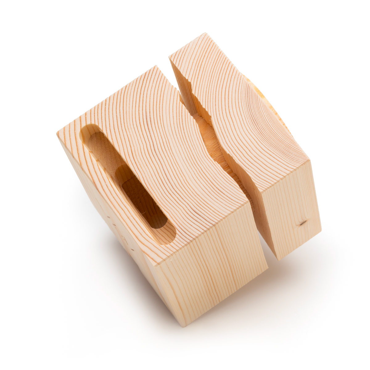 VAIA Cube Amplificatore Smartphone Legno 10x10 cm Naturale