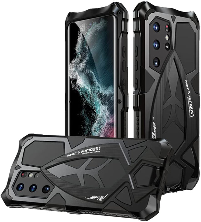 Redpepper Galaxy Custodia S22 Ultra Corazzata Metallo Nera Sport