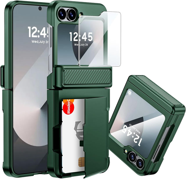 Redpepper Galaxy Cases Z Flip 6 custodia portafoglio verde