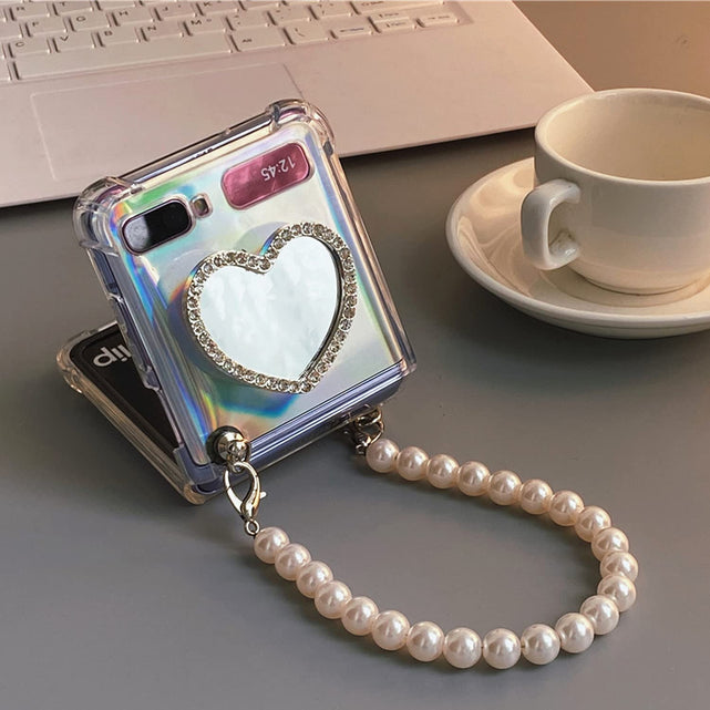 Redpepper Galaxy Z Flip cover trasparente con stand