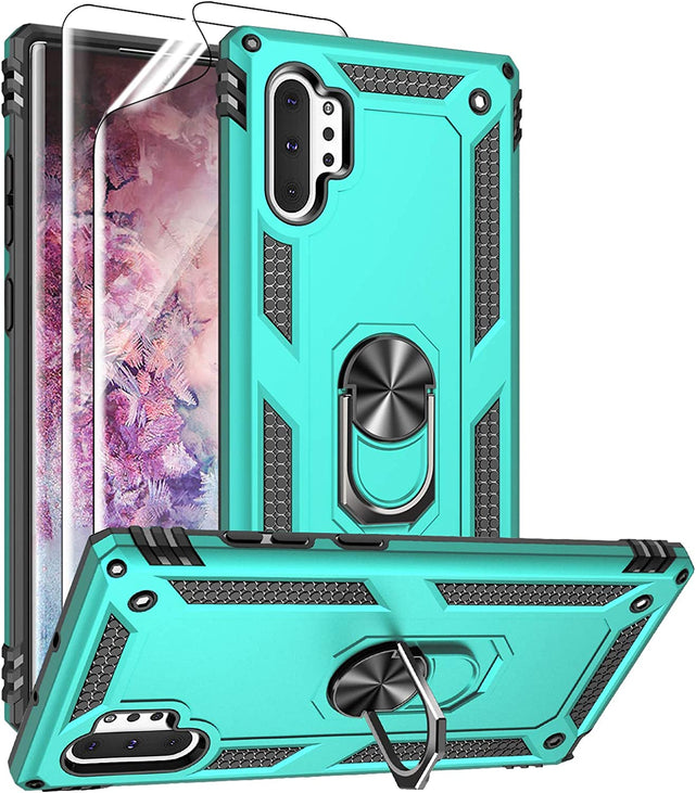 Redpepper Galaxy Cases Note 10 Plus cover nero antiurto con anello