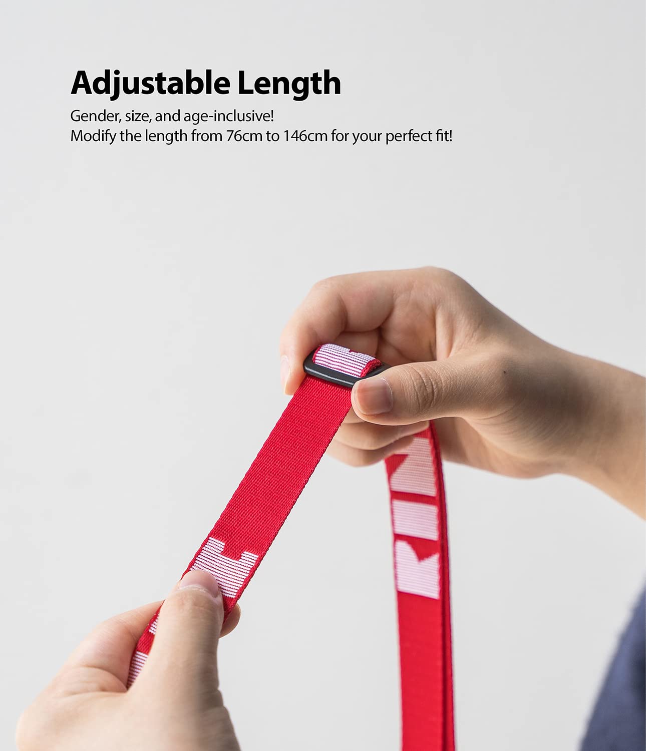 Ringke Strap Tracolla Nylon Regolabile Lettering Red