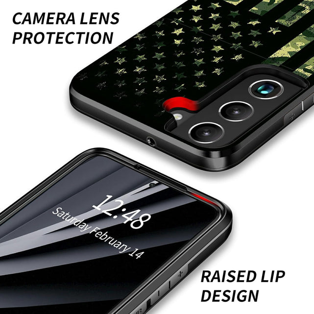 Redpepper Galaxy S25 Cover Portacarte Mimetica Bandiera