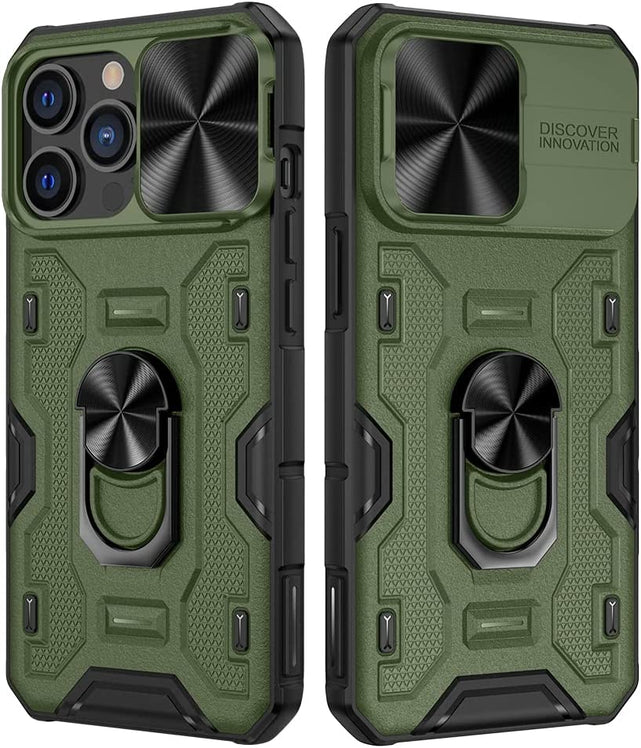 Redpepper iPhone 13 Pro Custodia Verde Stand Coprilente