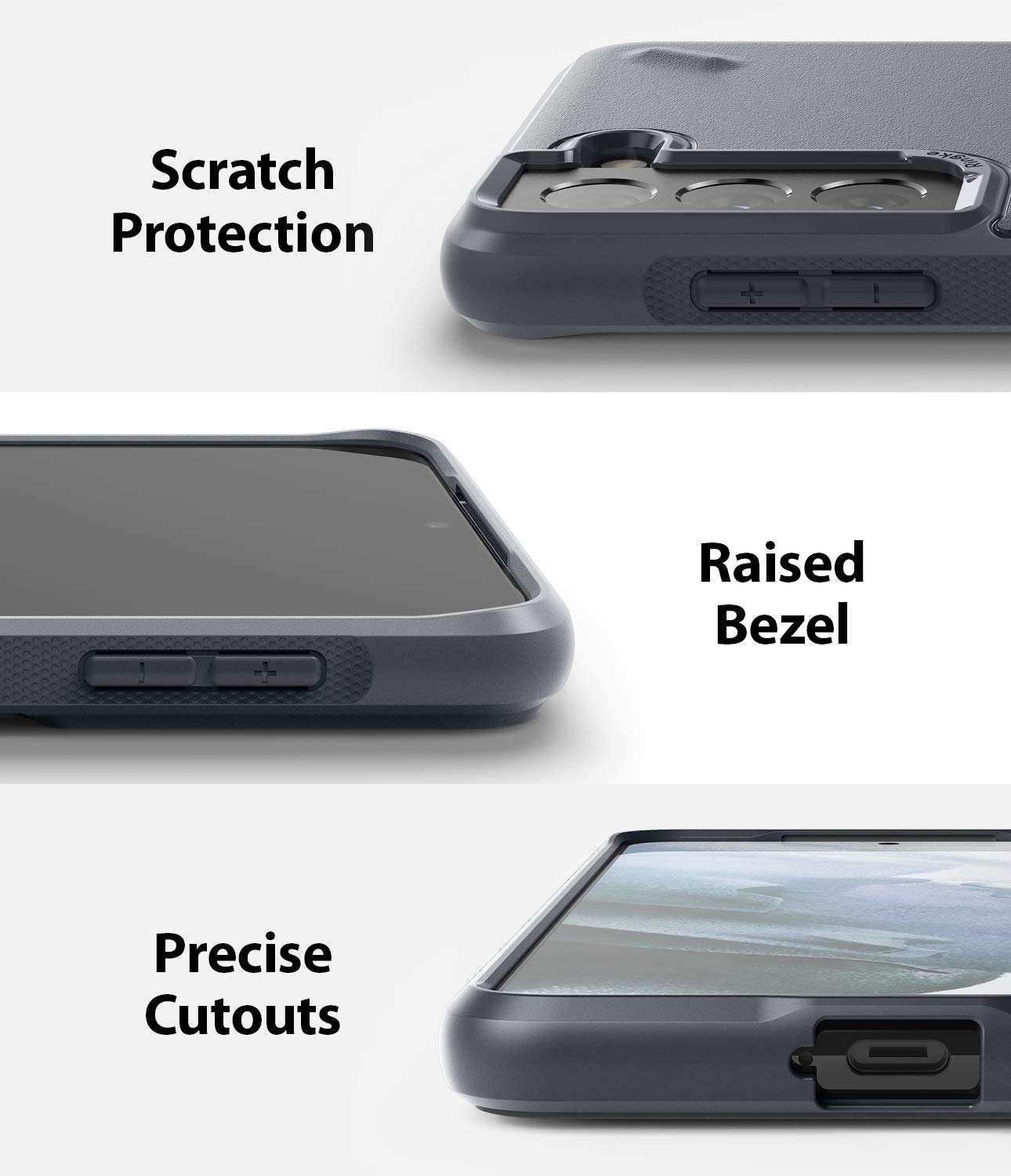 Ringke Onyx Galaxy S21 Plus custodia antiurto grigia Dark Gray