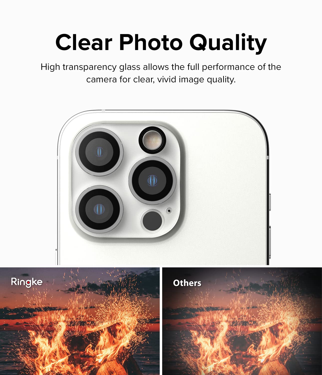 Ringke Camera Tempered Glass vetro iPhone 14 Pro Max vetro temperato