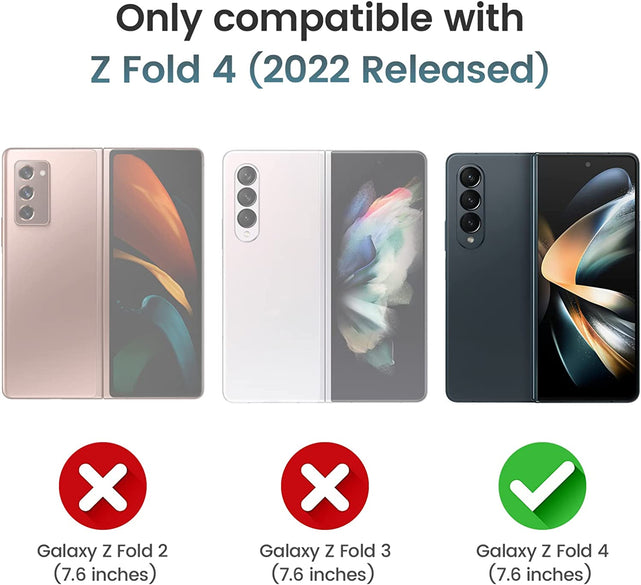 Redpepper Galaxy Z Fold 4 Cover Nera con Coprilente + Pellicola