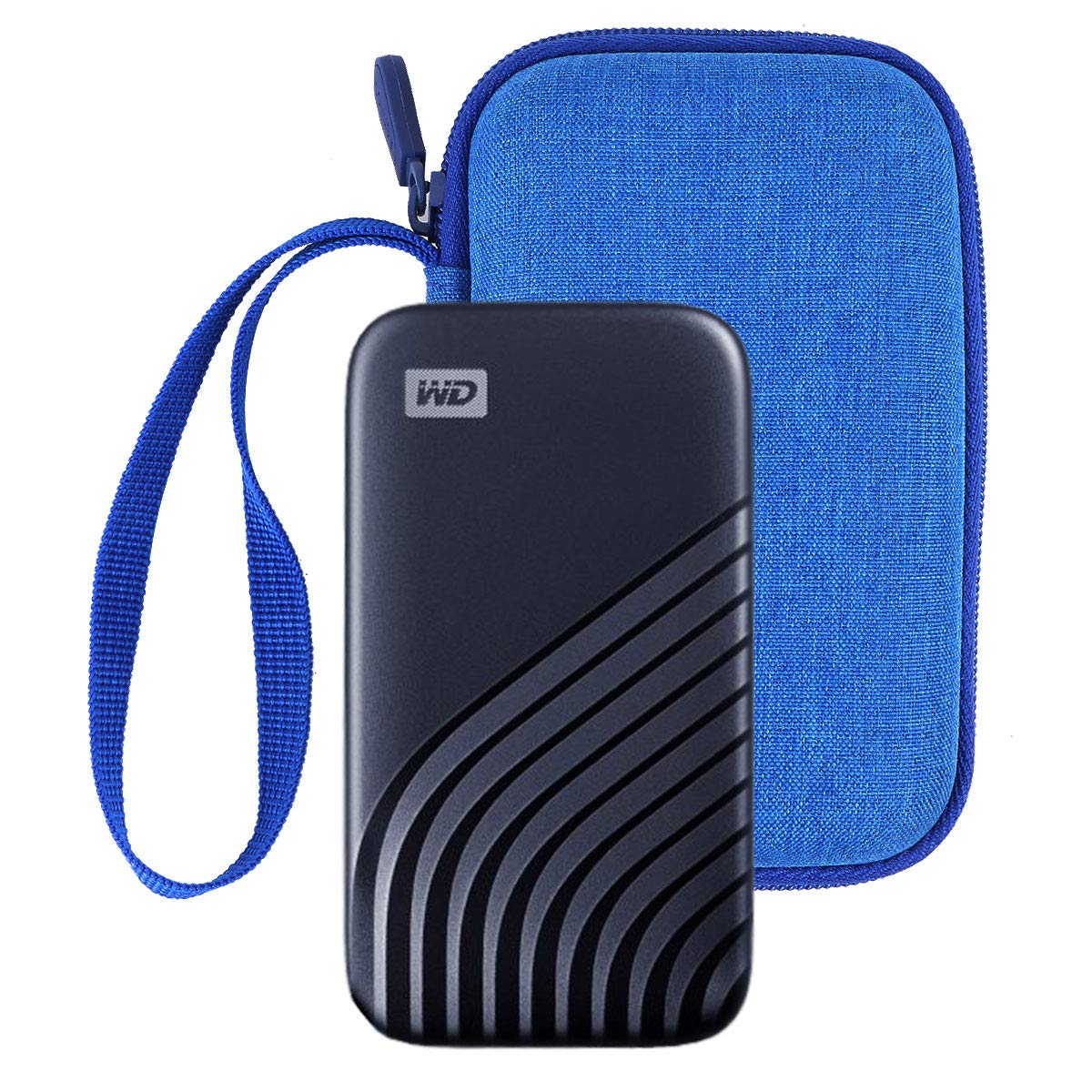 Aenllosi SSD Case custodia rigida WD My Passport SSD blu EVA
