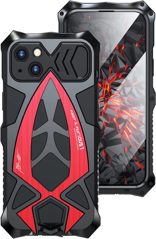 Redpepper iPhone 14 Cover Bumper Metallo Antiurto con Vetro