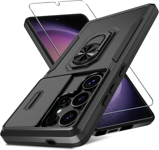 Redpepper Galaxy Cases Galaxy S25 Ultra custodia nera slide lens cover