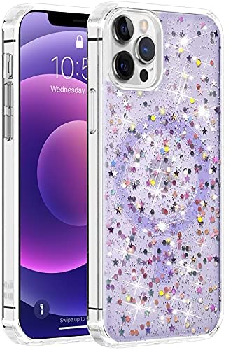 Redpepper iPhone 13 Pro Max Cover Glitter MagSafe trasparente magnetica