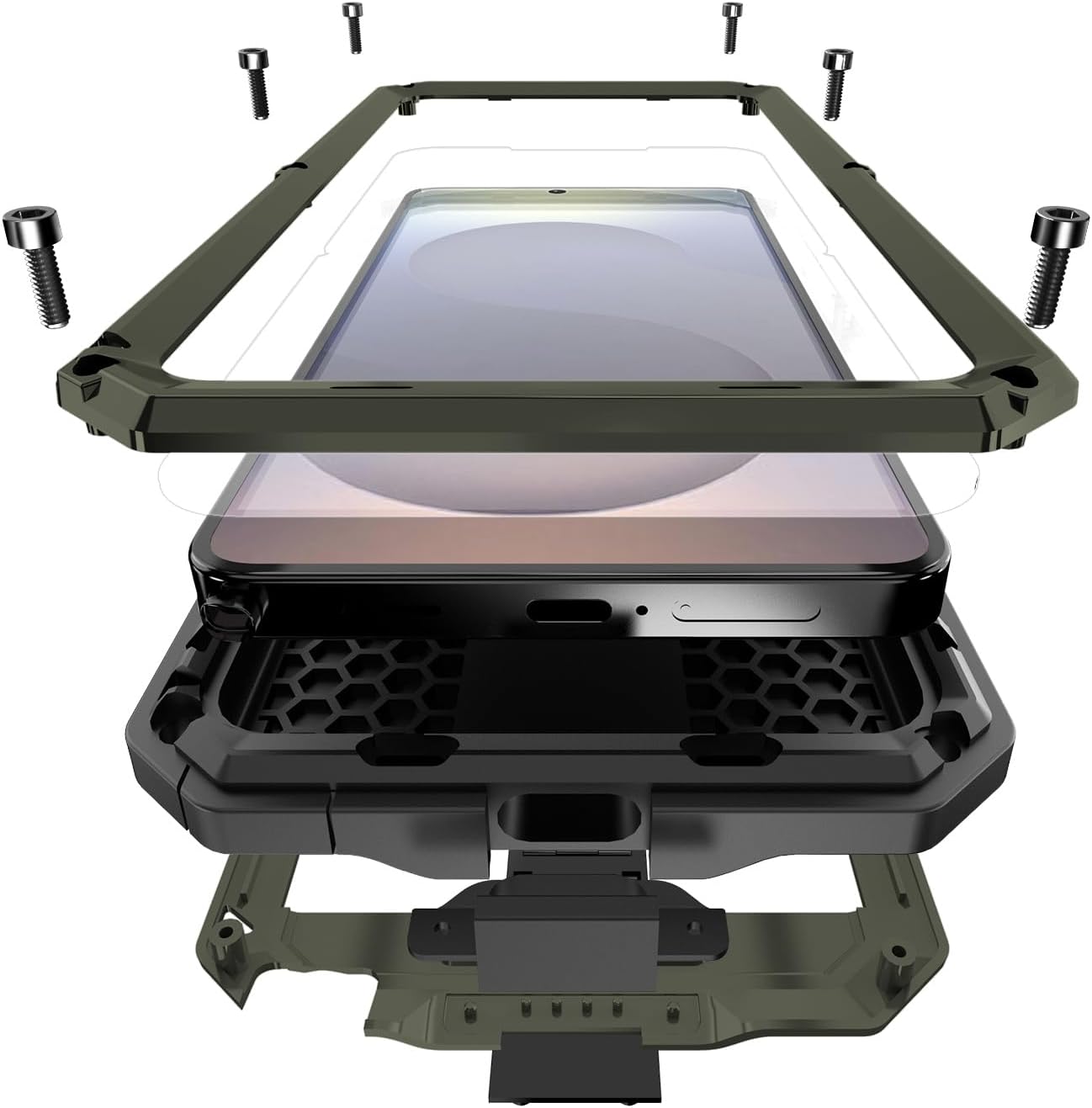 Redpepper Galaxy Cases S26 Ultra Custodia Metallo Rugged Gorilla Glass
