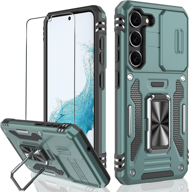 Redpepper Galaxy S25/S24 Plus cover verde camera scorrevole