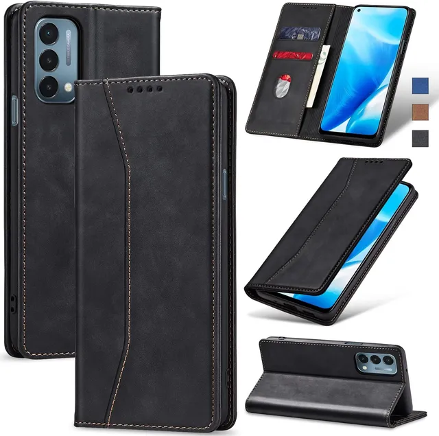 Redpepper OnePlus Cases OnePlus 11 Cover Pelle Nera Portafoglio
