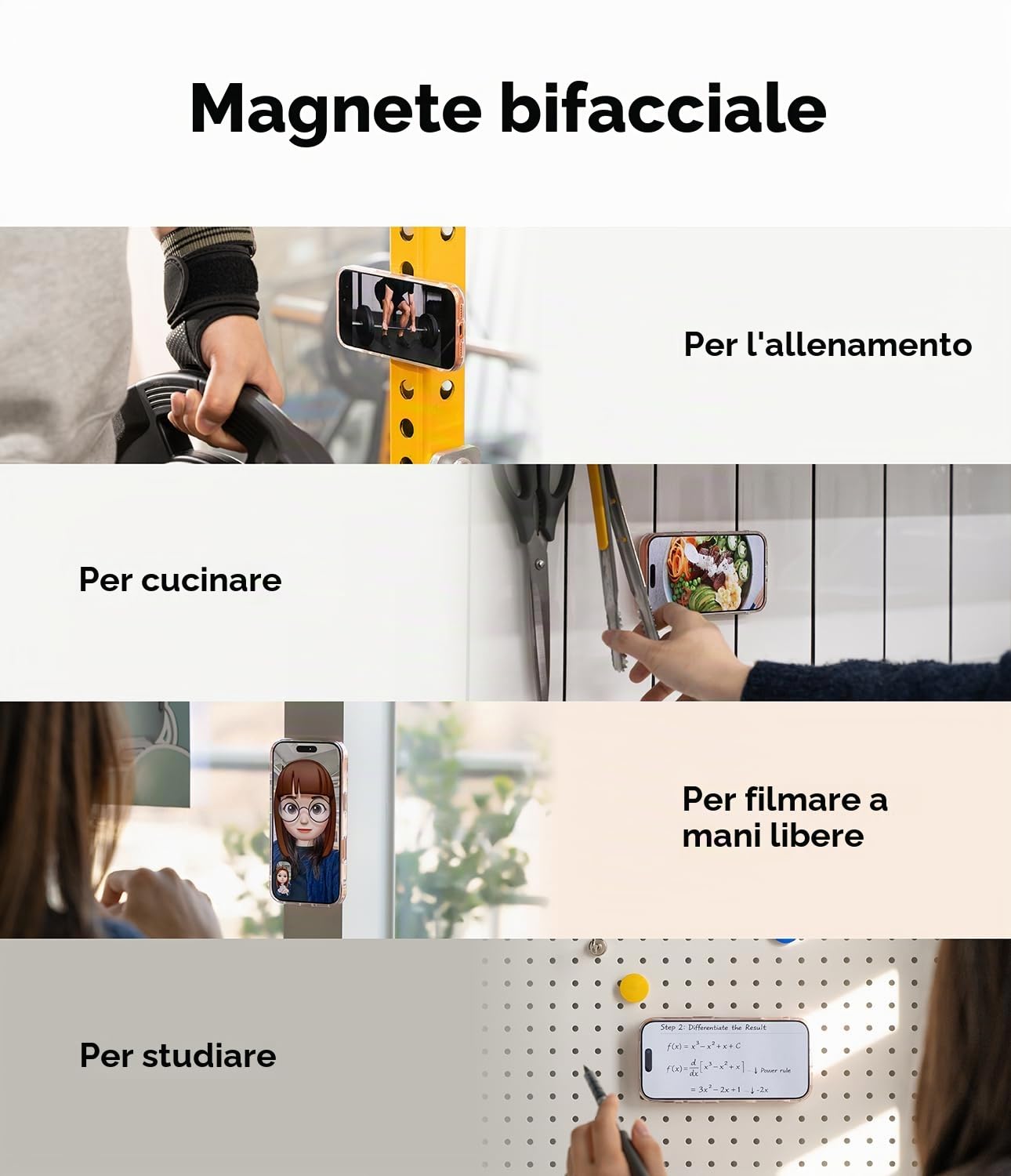 Ringke Ring Anello Magnetico Smartphone Argento Stand Presa N52