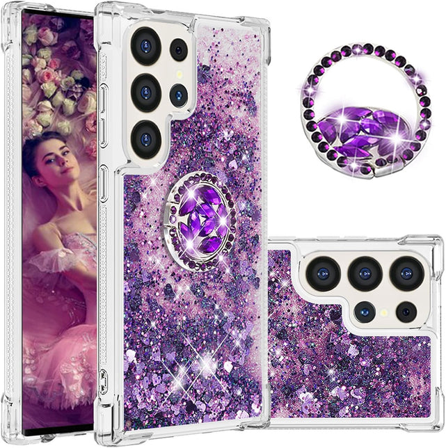 Redpepper Galaxy Cases S25 Plus Cover liquida oro rosa