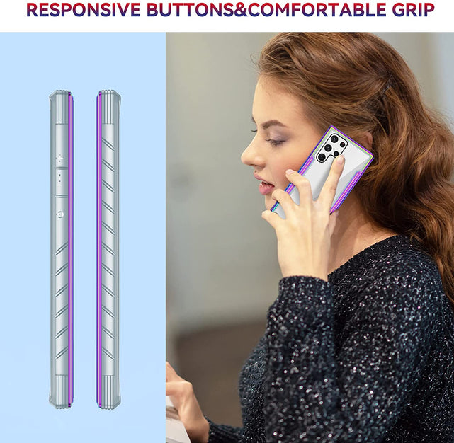 Redpepper Galaxy Cases S22 Ultra cover trasparente antiurto