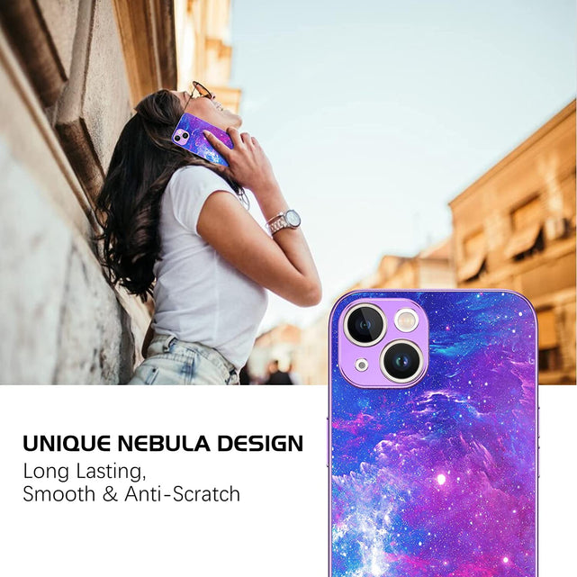 Redpepper iPhone 14 Cover Slim Nebulosa Fosforescente