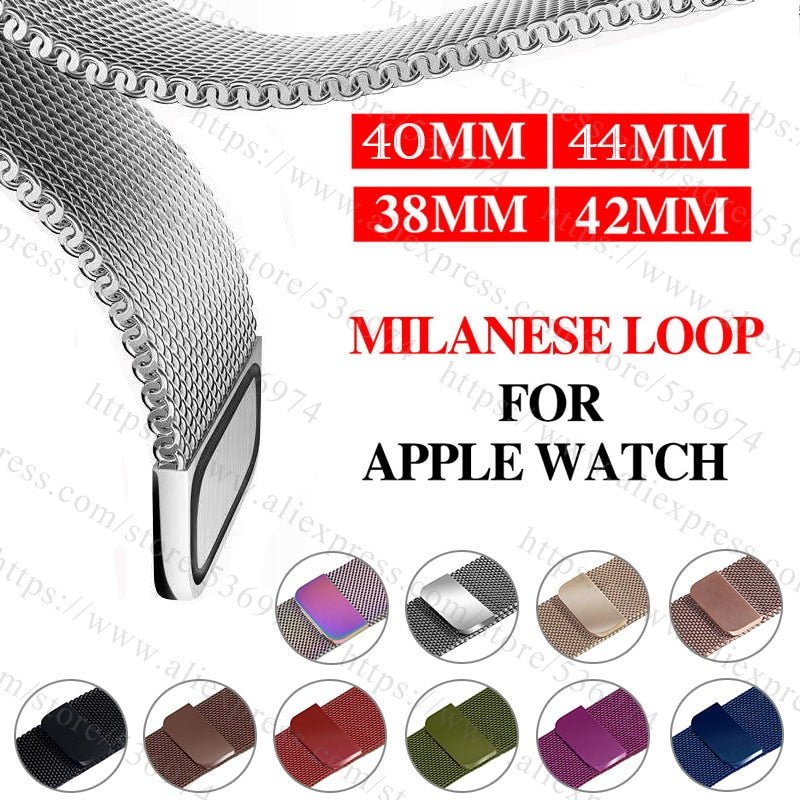 Redpepper Apple Watch cinturino acciaio milanese 38-42mm