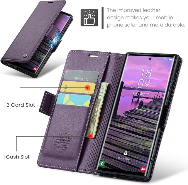 Redpepper Galaxy S25 Ultra Cover Portafoglio con Stand