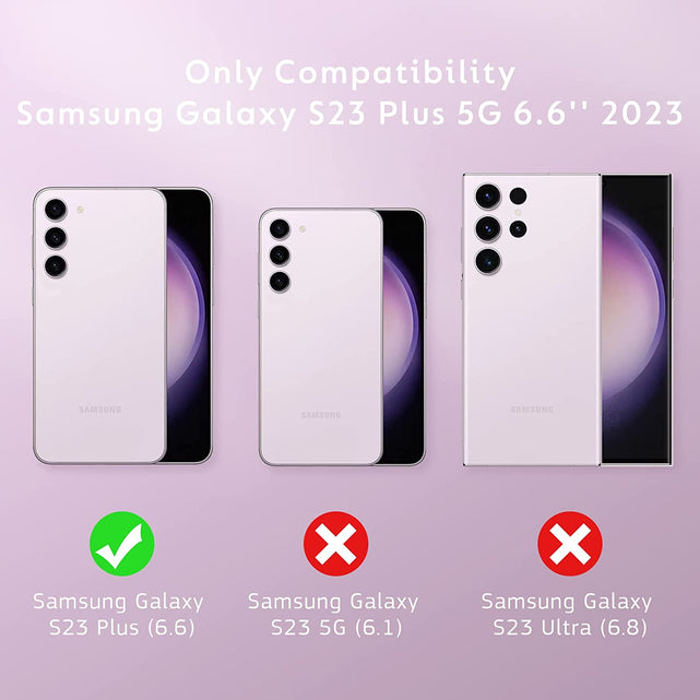 Redpepper Galaxy S23 Plus custodia portafoglio rimovibile 4 carte