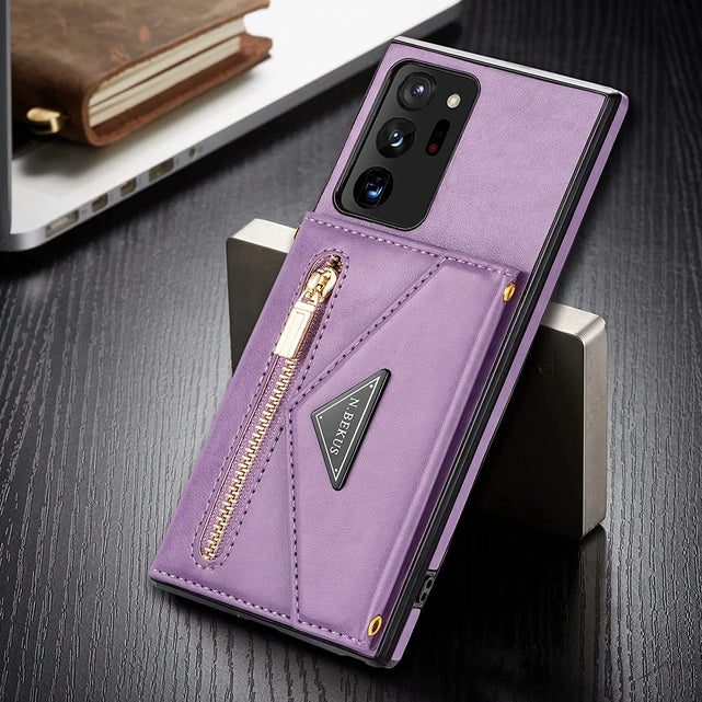 Redpepper Note 20 Ultra cover viola portafoglio con tracolla