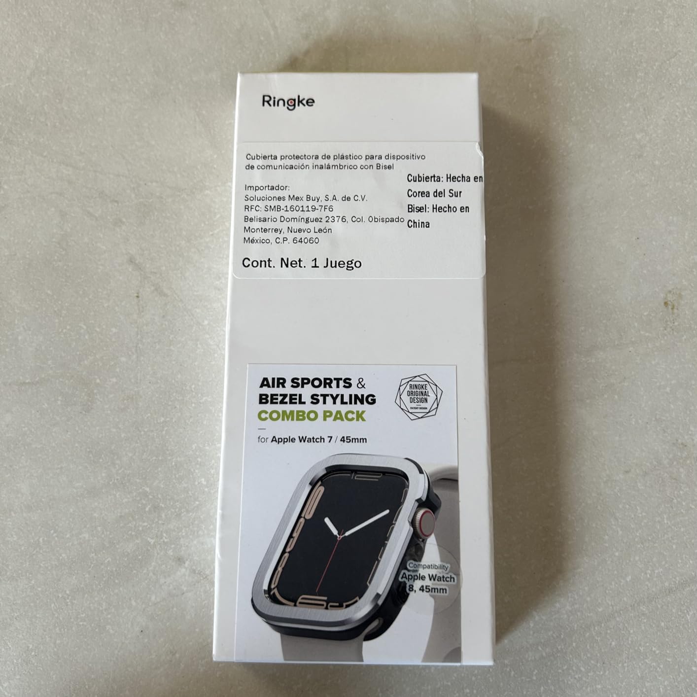 Ringke Air Sports Bezel Combo Cover Apple Watch 45mm Nero