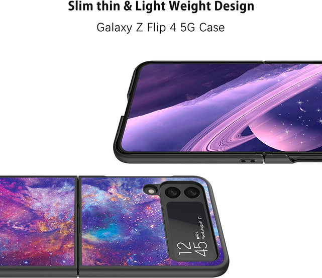 Redpepper Galaxy Z Flip 4 5G custodia viola nero fosforescente