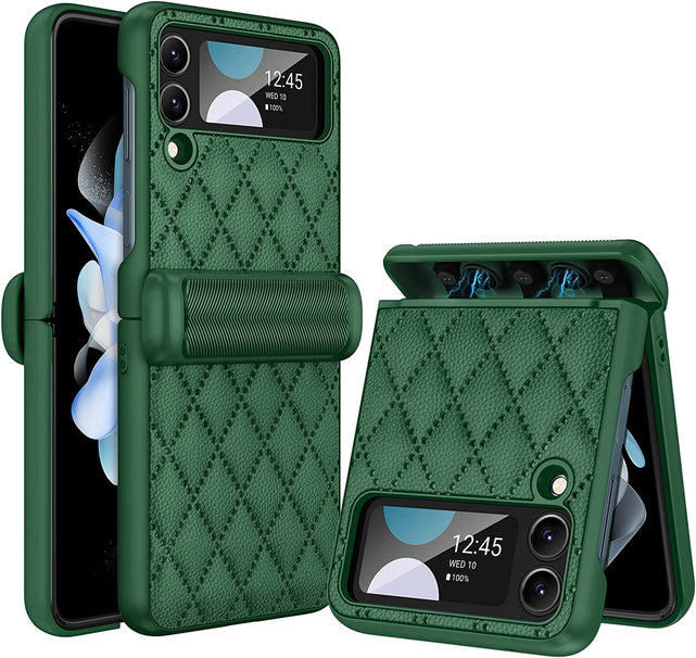 Redpepper Galaxy Z Flip 4 custodia pelle blu cerniera