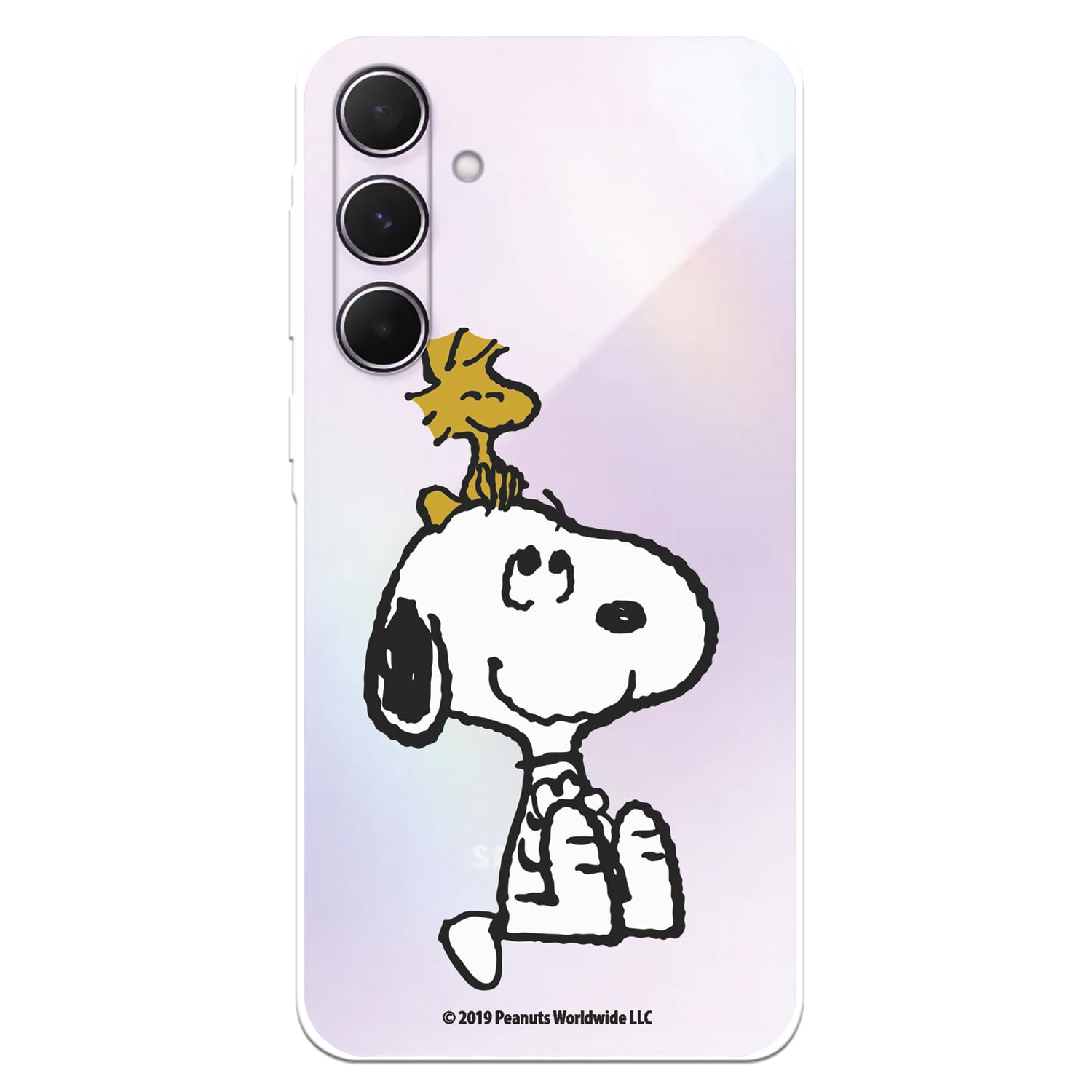 Licenze Ufficiali Galaxy A55 cover Snoopy Strisce silicone