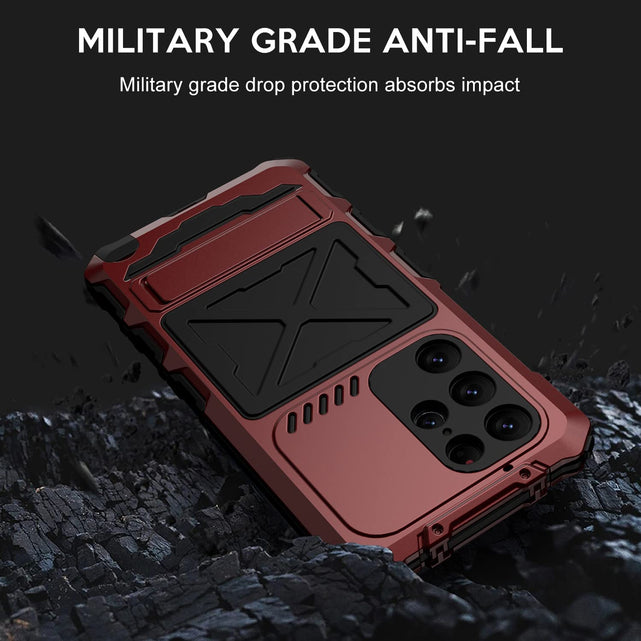 Redpepper Galaxy Cases S23 Ultra custodia metallo heavy duty stand