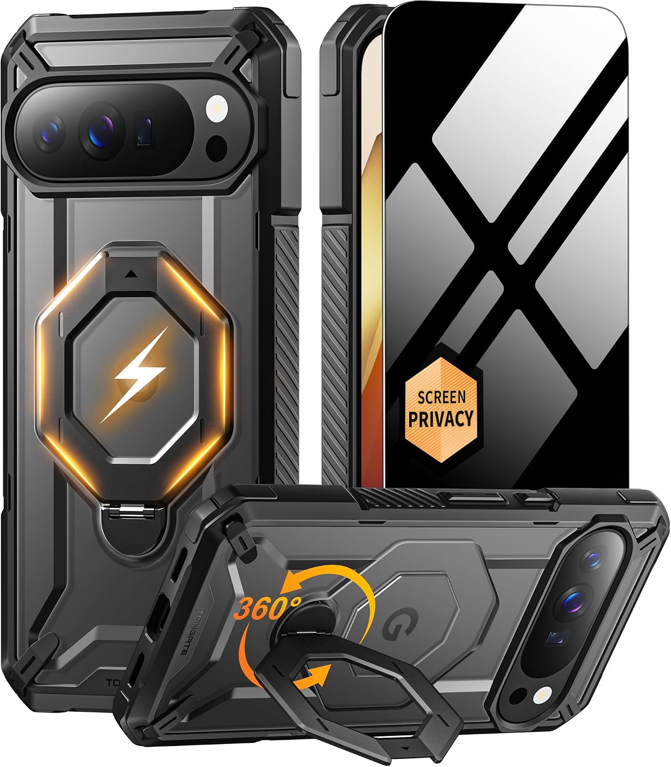 Redpepper Google Pixel Cases cover Pixel 10 Pro con stand magnetico 360°
