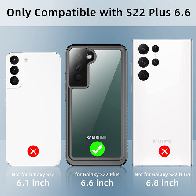Redpepper Galaxy S22 Plus Cover Impermeabile IP68 Trasparente